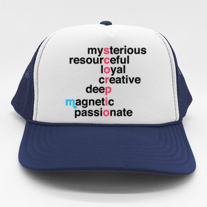 Scorpio Zodiac Star Sign Personality Traits Birthday Scorpio Meaningful Gift Trucker Hat