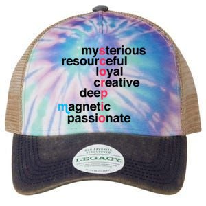 Scorpio Zodiac Star Sign Personality Traits Birthday Scorpio Meaningful Gift Legacy Tie Dye Trucker Hat