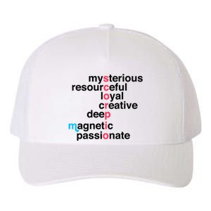 Scorpio Zodiac Star Sign Personality Traits Birthday Scorpio Meaningful Gift Yupoong Adult 5-Panel Trucker Hat