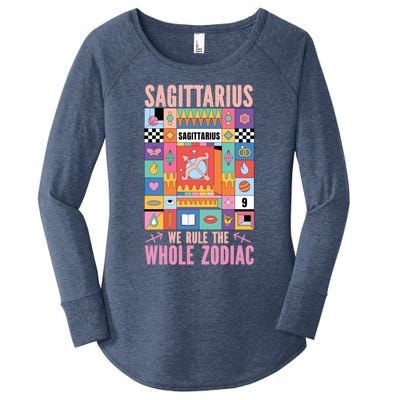 Sagittarius Zodiac: Sagittarius We Rule The Whole Zodiac Gift Women's Perfect Tri Tunic Long Sleeve Shirt