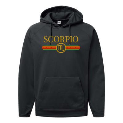 Scorpio Zodiac Sign Astrology Horoscope Fashion Performance Fleece Hoodie