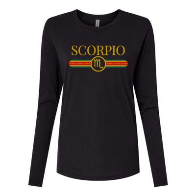 Scorpio Zodiac Sign Astrology Horoscope Fashion Womens Cotton Relaxed Long Sleeve T-Shirt