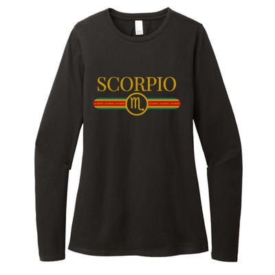 Scorpio Zodiac Sign Astrology Horoscope Fashion Womens CVC Long Sleeve Shirt