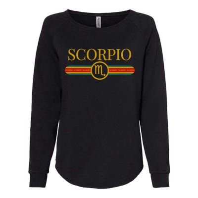 Scorpio Zodiac Sign Astrology Horoscope Fashion Womens California Wash Sweatshirt