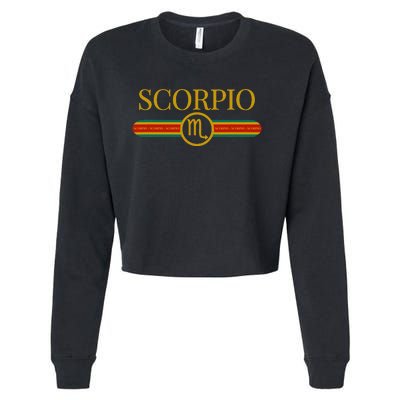 Scorpio Zodiac Sign Astrology Horoscope Fashion Cropped Pullover Crew