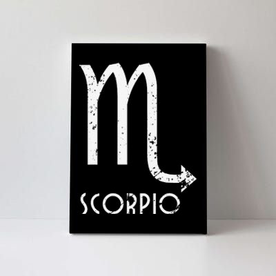 Scorpio Zodiac Sign October November Birthday Gift Canvas