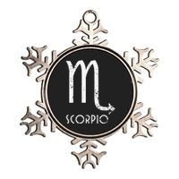 Scorpio Zodiac Sign October November Birthday Gift Metallic Star Ornament