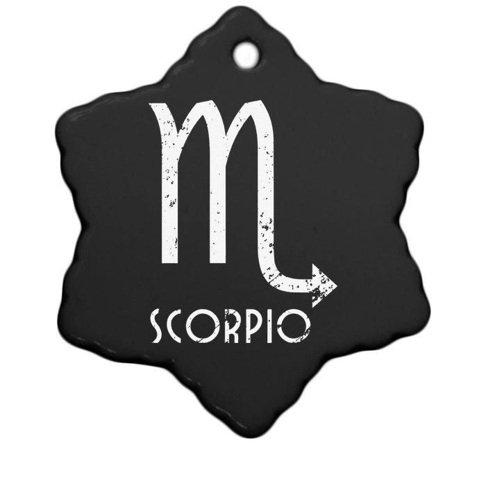 Scorpio Zodiac Sign October November Birthday Gift Ceramic Star Ornament