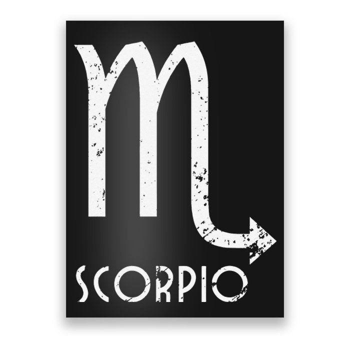 Scorpio Zodiac Sign October November Birthday Gift Poster