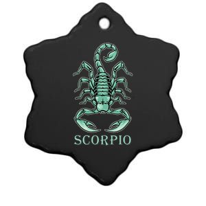 Scorpio Zodiac Sign Ceramic Star Ornament