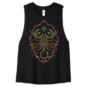 Scorpio Zodiac Sign Women's Racerback Cropped Tank