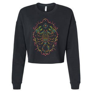 Scorpio Zodiac Sign Cropped Pullover Crew