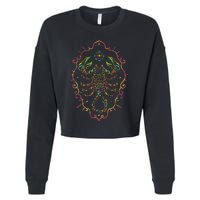 Scorpio Zodiac Sign Cropped Pullover Crew