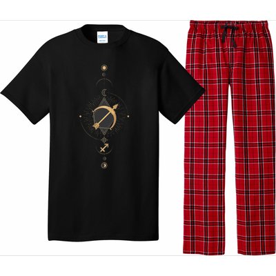 Sagittarius Zodiac Sign Symbol Cool Astrology Lover Gifts Pajama Set