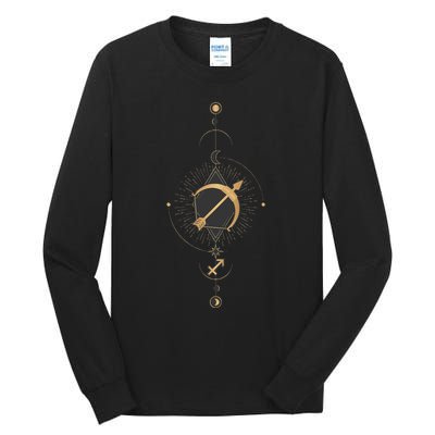 Sagittarius Zodiac Sign Symbol Cool Astrology Lover Gifts Tall Long Sleeve T-Shirt