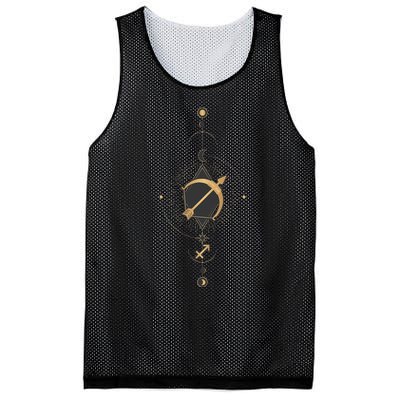 Sagittarius Zodiac Sign Symbol Cool Astrology Lover Gifts Mesh Reversible Basketball Jersey Tank