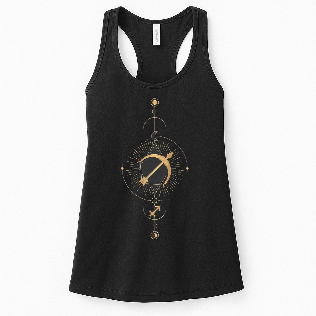 Sagittarius Zodiac Sign Symbol Cool Astrology Lover Gifts Womens Tank Top