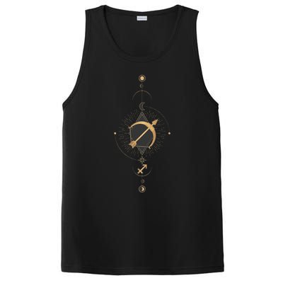 Sagittarius Zodiac Sign Symbol Cool Astrology Lover Gifts PosiCharge Competitor Tank