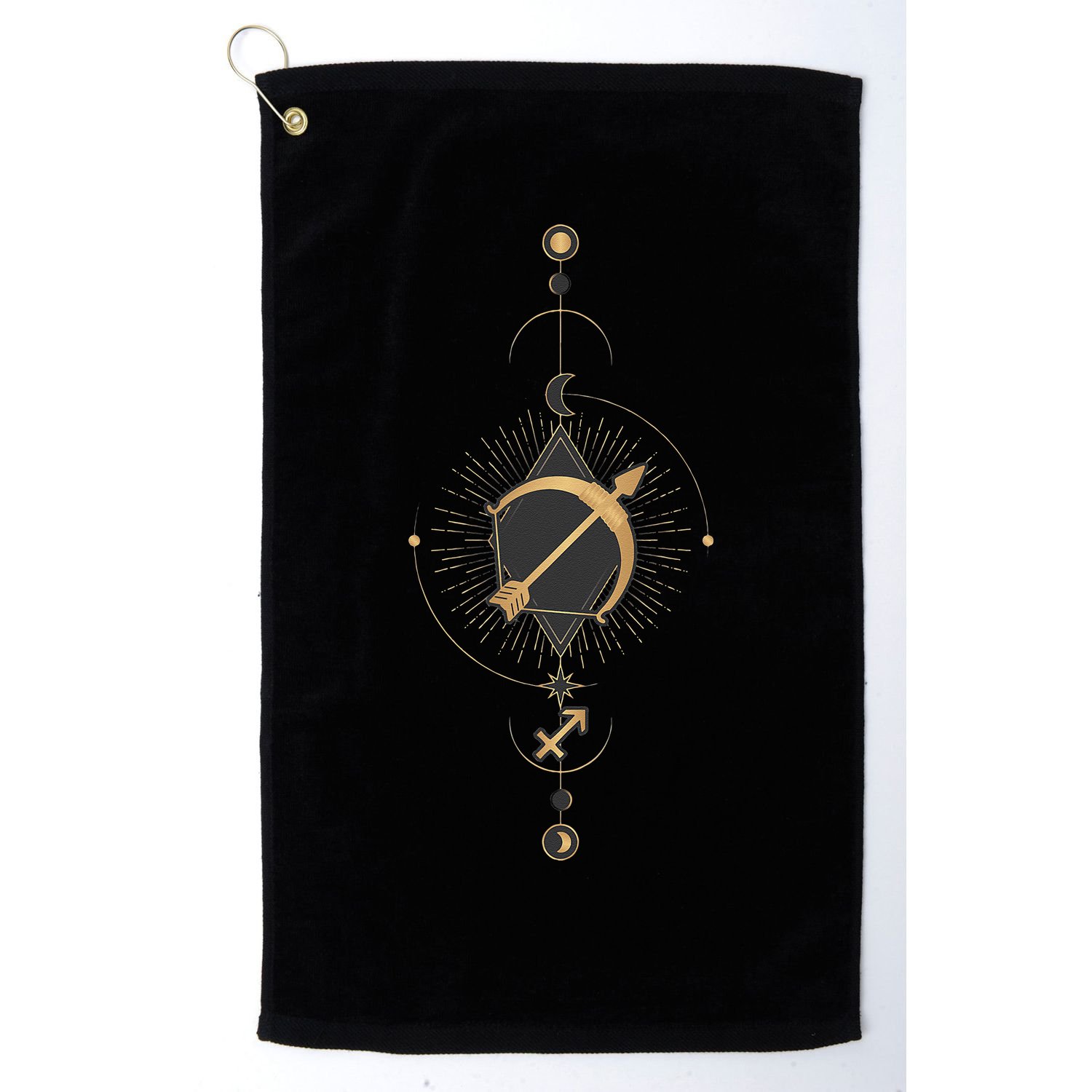 Sagittarius Zodiac Sign Symbol Cool Astrology Lover Gifts Golf Towel
