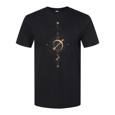 Sagittarius Zodiac Sign Symbol Cool Astrology Lover Gifts Softstyle CVC T-Shirt