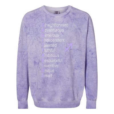 Sagittarius Zodiac Sign Colorblast Crewneck Sweatshirt