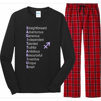 Sagittarius Zodiac Sign Long Sleeve Pajama Set