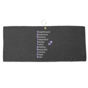 Sagittarius Zodiac Sign Large Microfiber Waffle Golf Towel