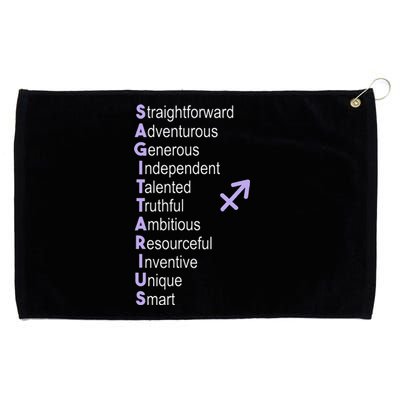 Sagittarius Zodiac Sign Grommeted Golf Towel