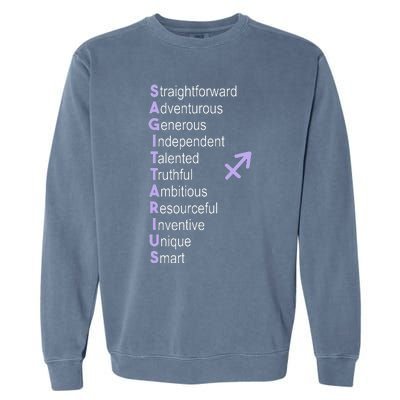 Sagittarius Zodiac Sign Garment-Dyed Sweatshirt