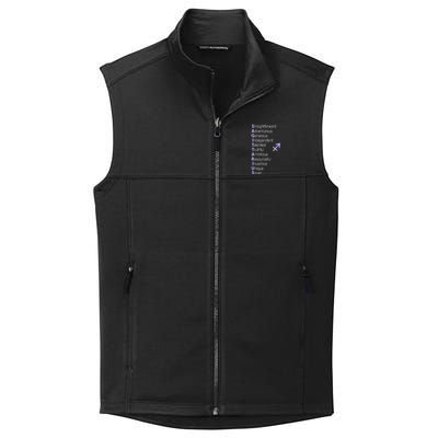 Sagittarius Zodiac Sign Collective Smooth Fleece Vest