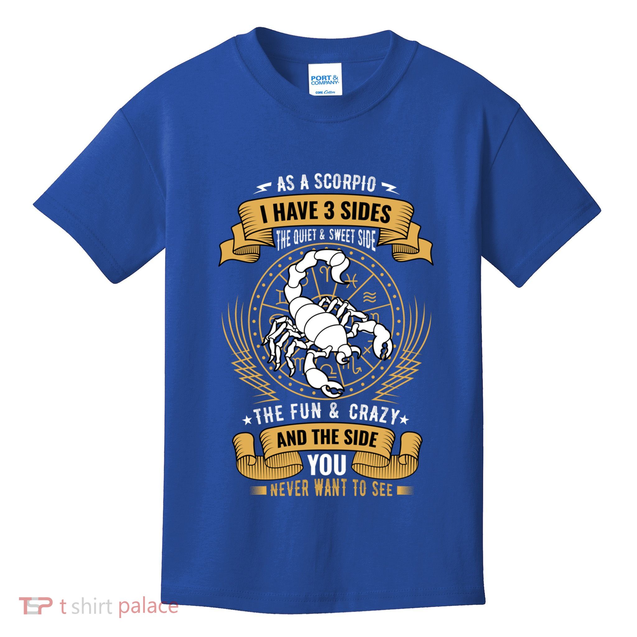 Scorpio Zodiac Sign Birthday Astrology Scorpio Gift Kids T-Shirt