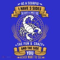 Scorpio Zodiac Sign Birthday Astrology Scorpio Gift Kids T-Shirt