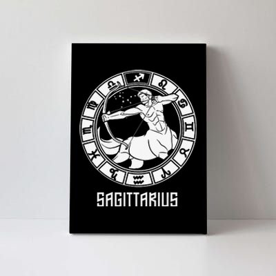 Sagittarius Zodiac Sign November December Birthday Canvas