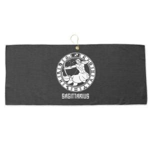 Sagittarius Zodiac Sign November December Birthday Large Microfiber Waffle Golf Towel