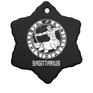 Sagittarius Zodiac Sign November December Birthday Ceramic Star Ornament