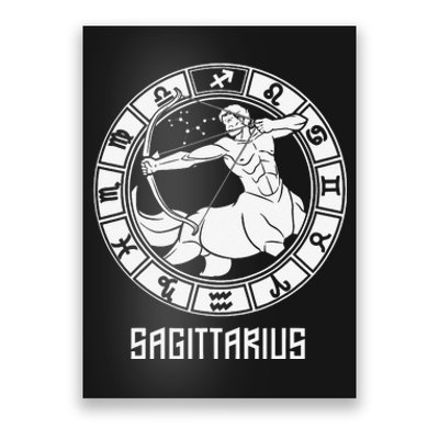 Sagittarius Zodiac Sign November December Birthday Poster