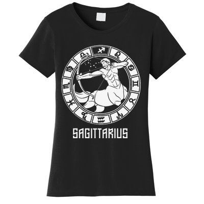 Sagittarius Zodiac Sign November December Birthday Women's T-Shirt