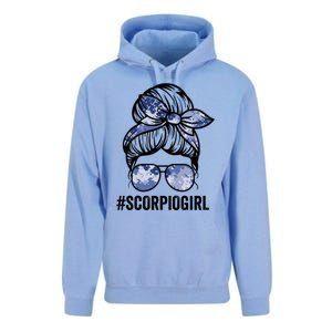 Scorpio Zodiac Signs Messy Bun Astrology Birthday Gift Unisex Surf Hoodie