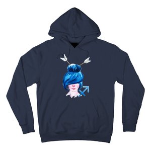 Sagitarius Zodiac Sign Watercolor Illustration Hoodie