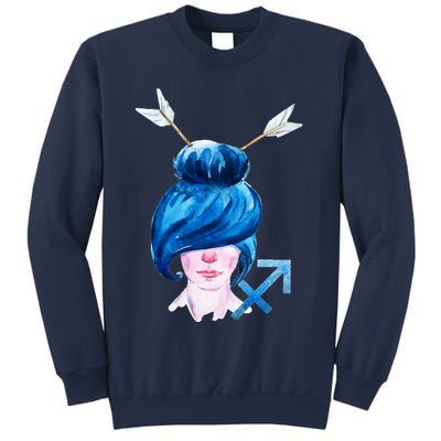 Sagitarius Zodiac Sign Watercolor Illustration Sweatshirt