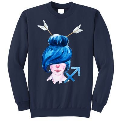 Sagitarius Zodiac Sign Watercolor Illustration Sweatshirt