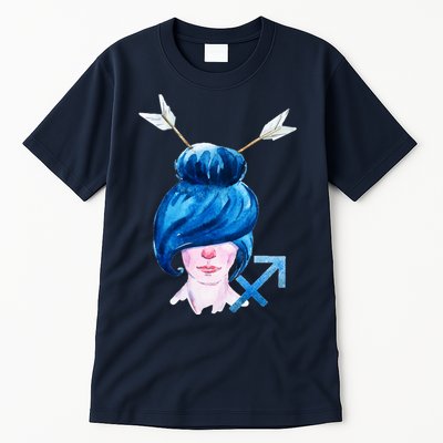 Sagitarius Zodiac Sign Watercolor Illustration Tall T-Shirt