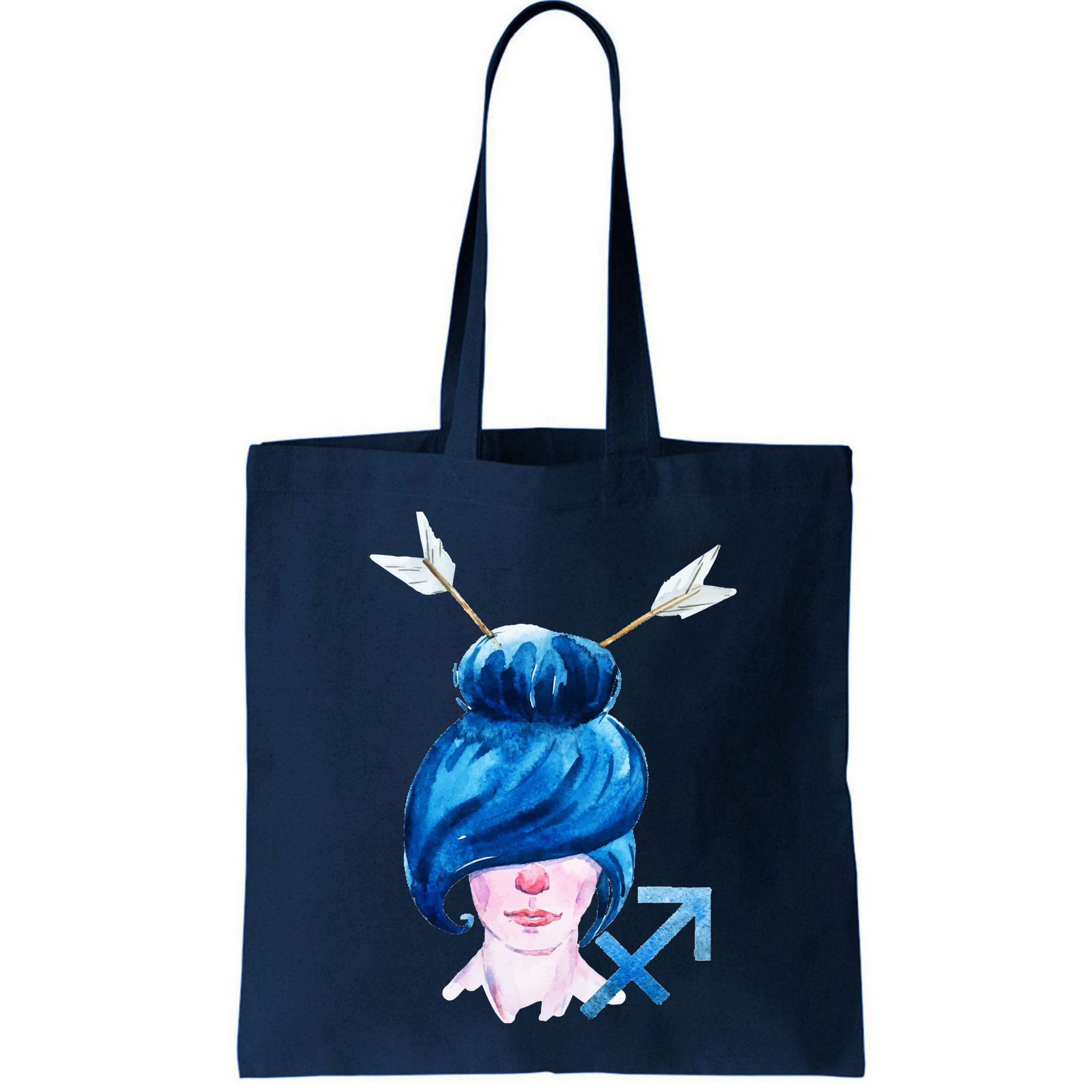 Sagitarius Zodiac Sign Watercolor Illustration Bag