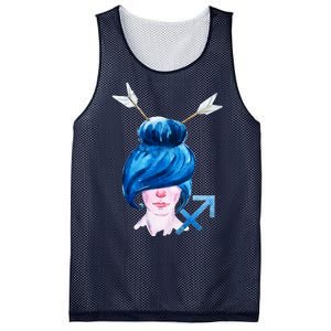 Sagitarius Zodiac Sign Watercolor Illustration Mesh Reversible Basketball Jersey Tank