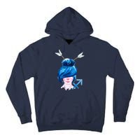 Sagitarius Zodiac Sign Watercolor Illustration Tall Hoodie