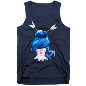 Sagitarius Zodiac Sign Watercolor Illustration Tank Top