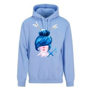 Sagitarius Zodiac Sign Watercolor Illustration Unisex Surf Hoodie