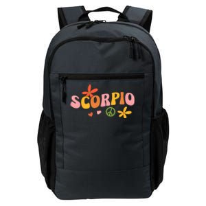 Scorpio Zodiac Sign 70s Hippie Style Gift Daily Commute Backpack