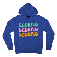 Scorpio Zodiac Sign 70s Hippie Style Gift Hoodie