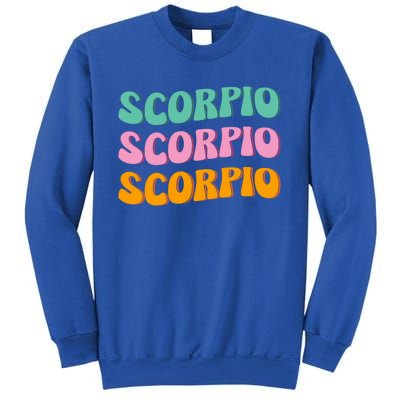 Scorpio Zodiac Sign 70s Hippie Style Gift Sweatshirt